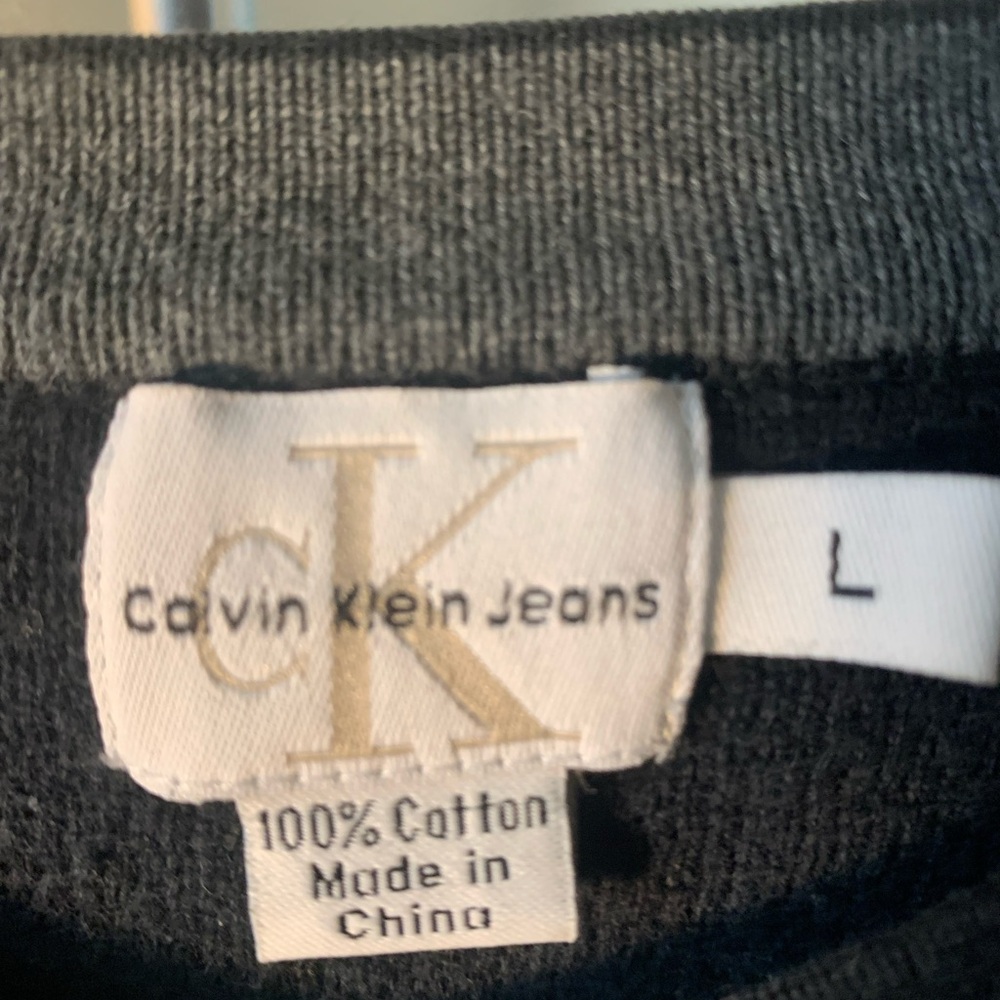 Calvin Klein Jeans Charcoal Gray Top